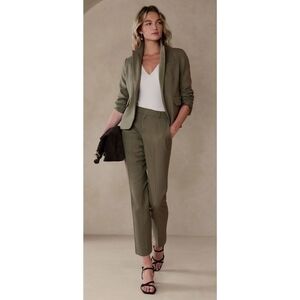 NWT Banana Republic Ryan Herringbone Green Pant